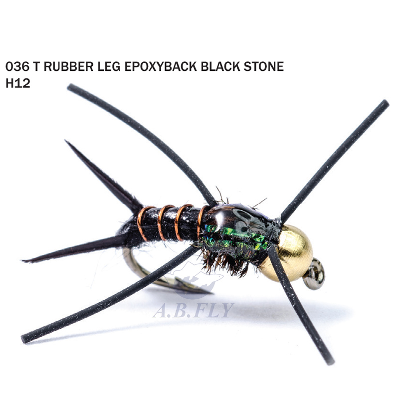 Rubber Leg Epoxyback Stone TNG H12 - BLACK (Noir) - RAINY'S