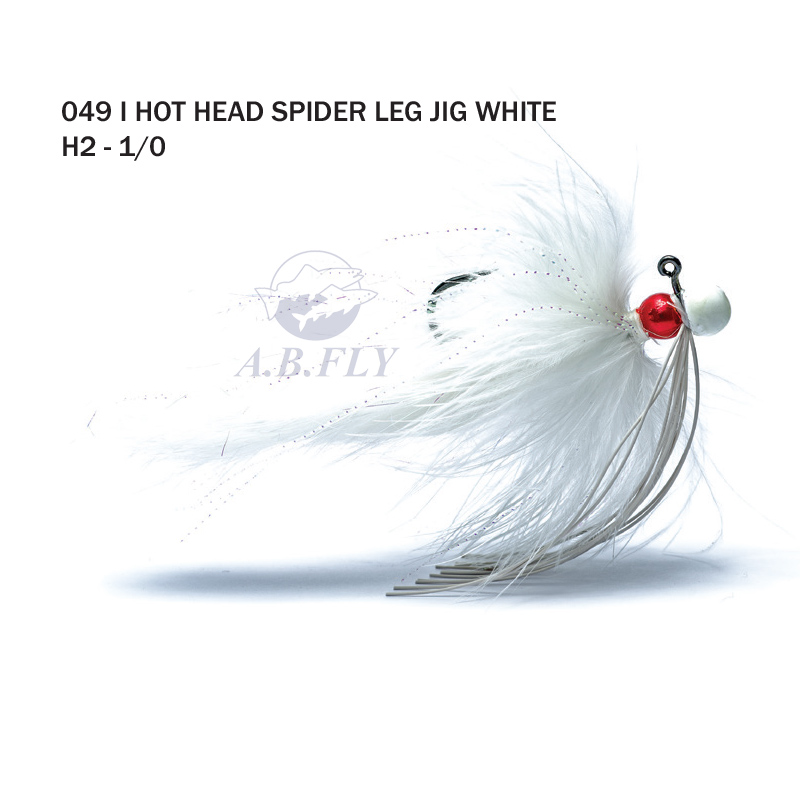 Hot Head Spider Leg Jig H2 - WHITE (Blanc) - RAINY'S