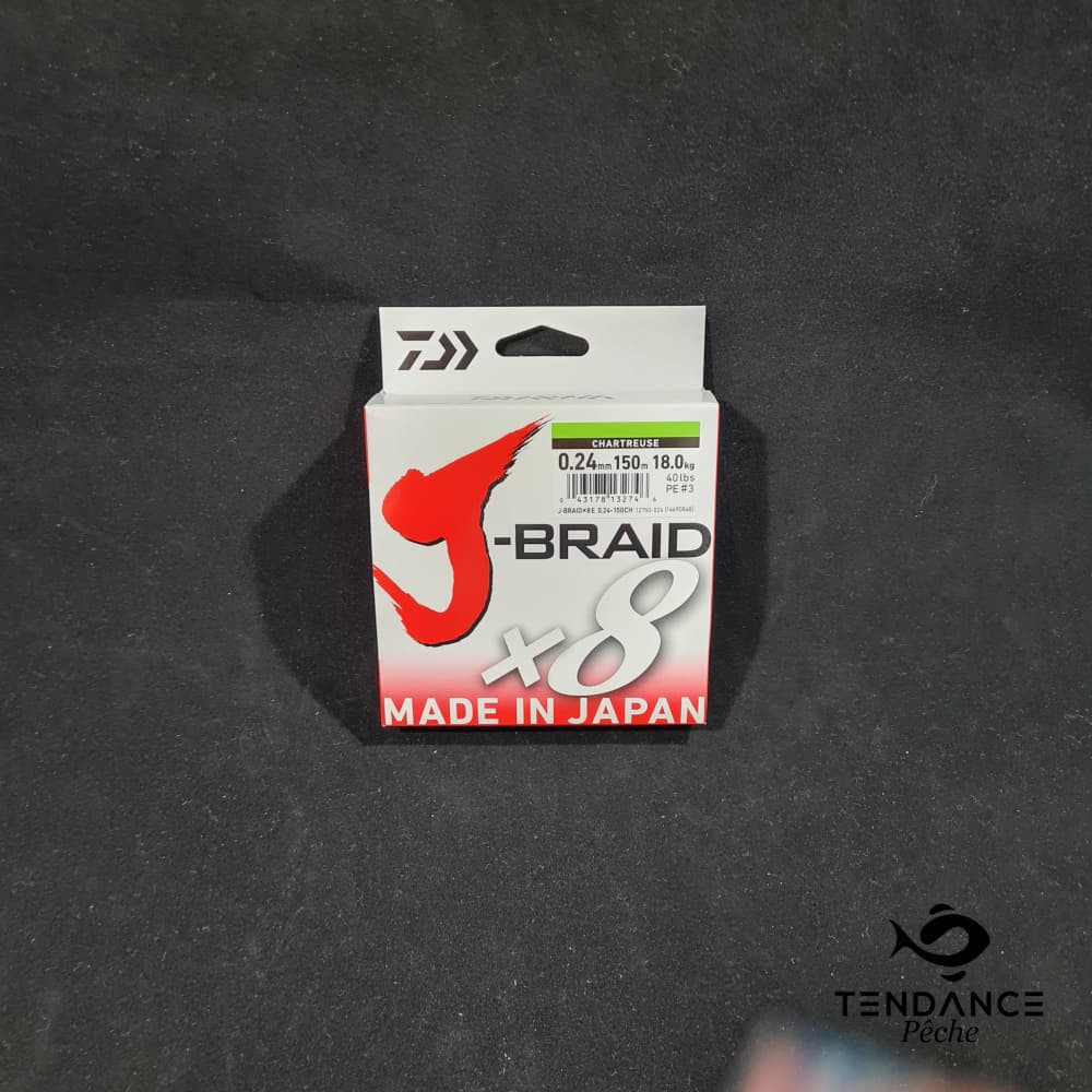 J-Braid 8B Chartreuse - Daiwa - 0.22 Mm
