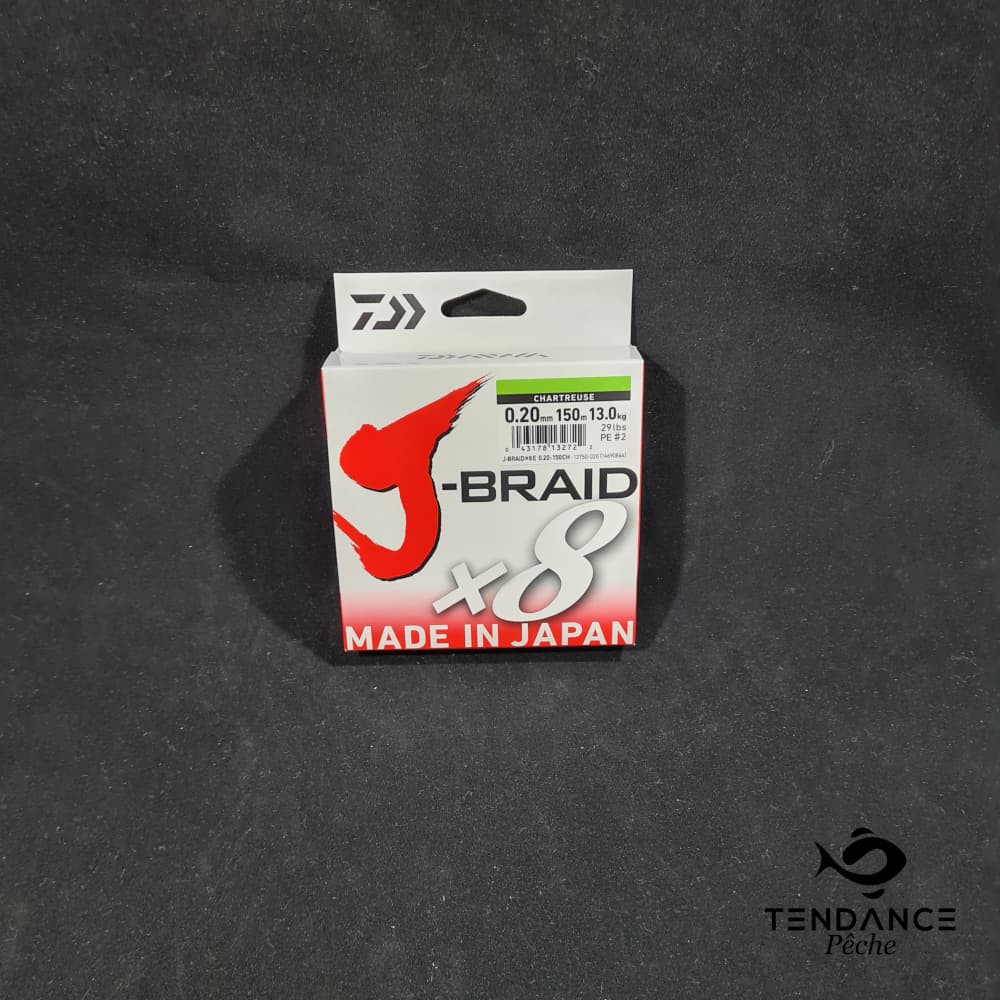 J-Braid 8B Chartreuse - Daiwa - 0.24 Mm