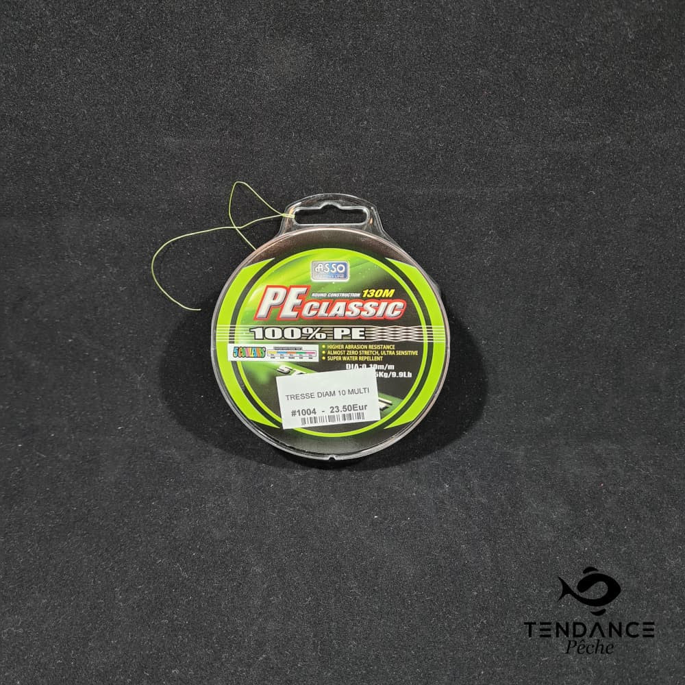 Tresse PE classic 5 couleurs - FLASHMER - 0.10mm
