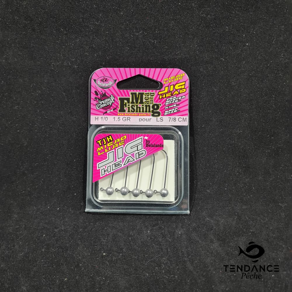 Têtes plombées MACADAM FISHING H1/0 - DELALANDE - 1.5 gr
