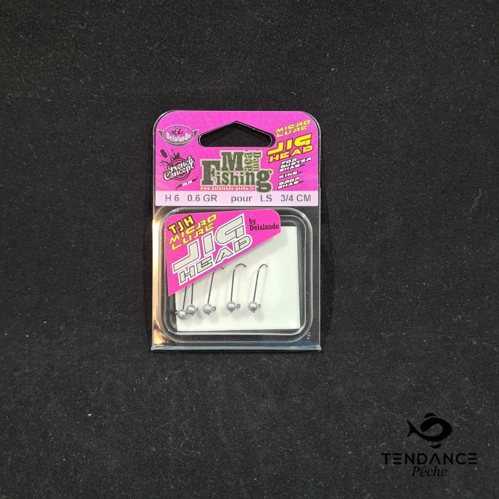 Têtes plombées MACADAM FISHING H6 - DELALANDE - 0.6 gr