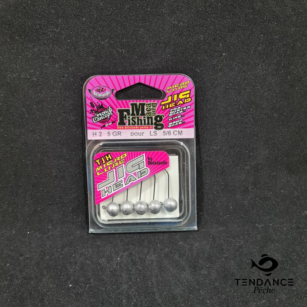 Têtes Plombées Macadam Fishing H2 - Delalande - 5 Grammes