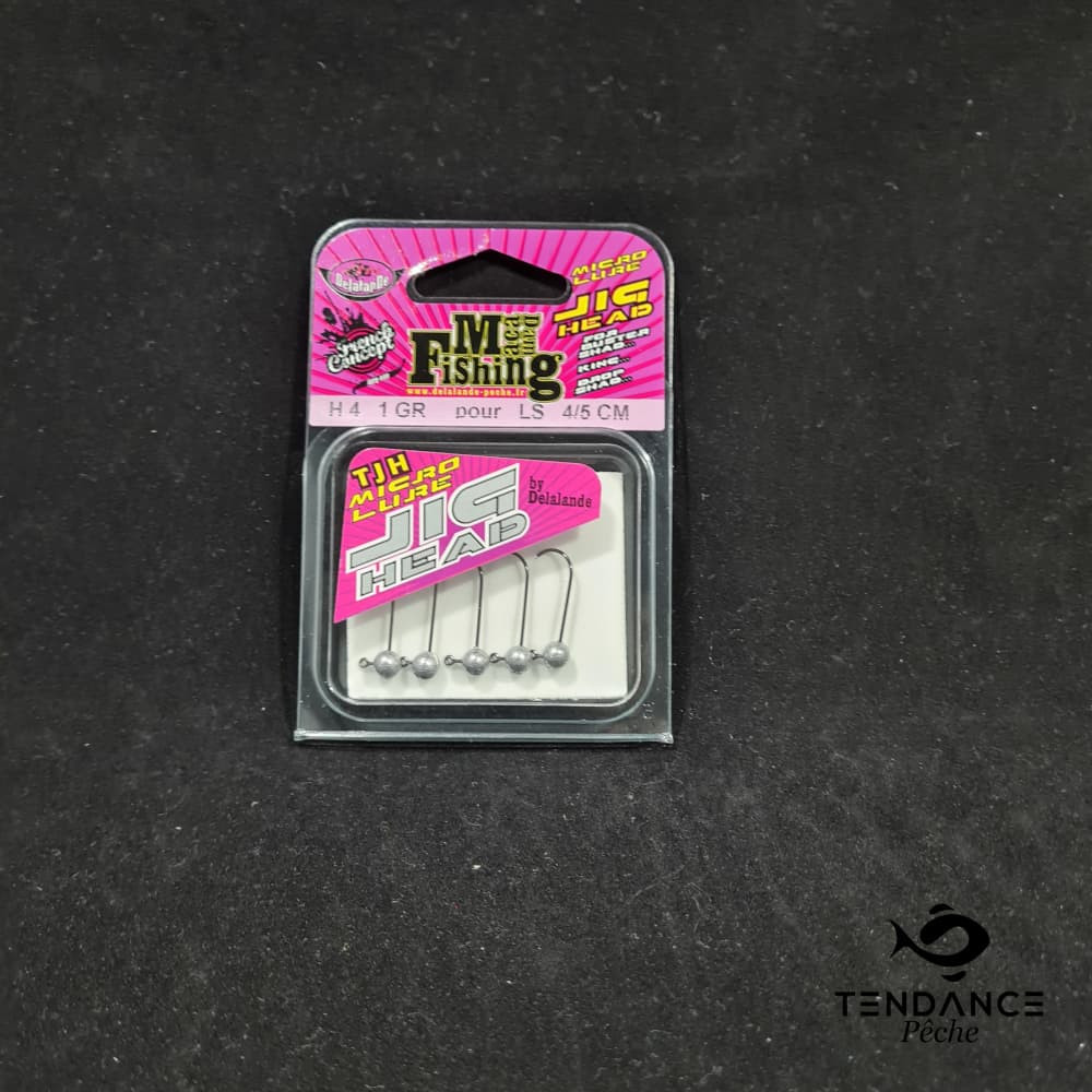 Têtes plombées MACADAM FISHING H4 - DELALANDE - 1 gr