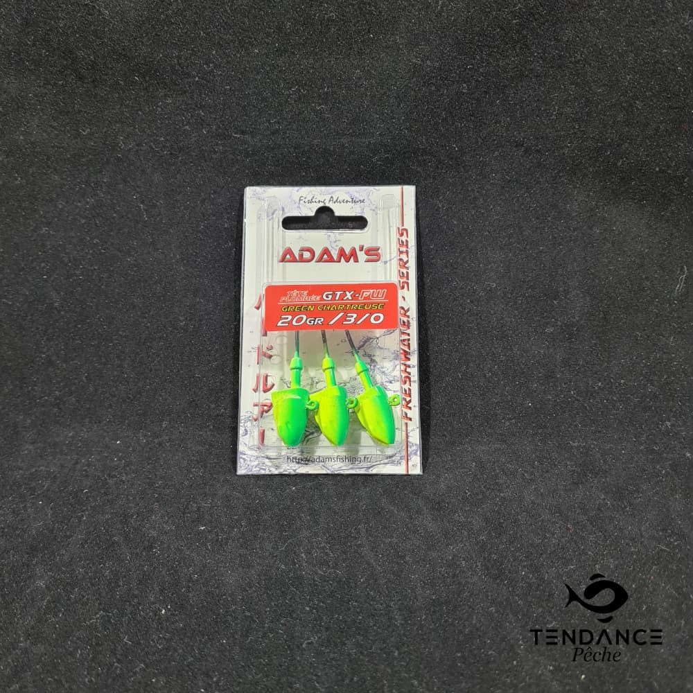 Têtes plombées gtx fw 20 gr - ADAM'S - Vert