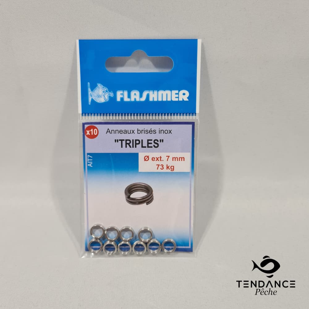 Anneaux brisés en inox triple - FLASHMER
