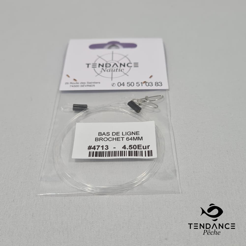Bas de ligne pour brochet - TENDANCE NAUTIC - 64 mm