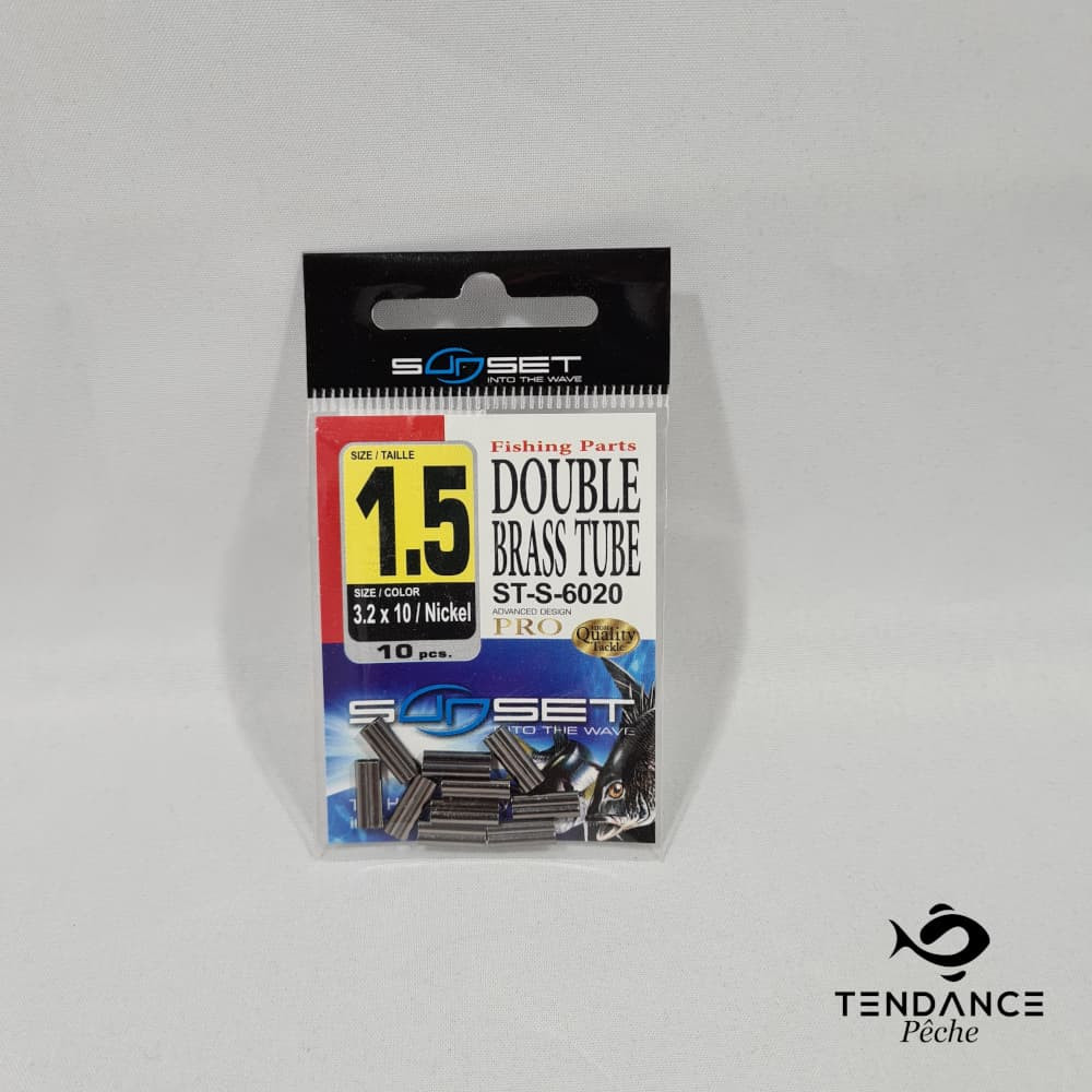 Double brass tube - SUNSET