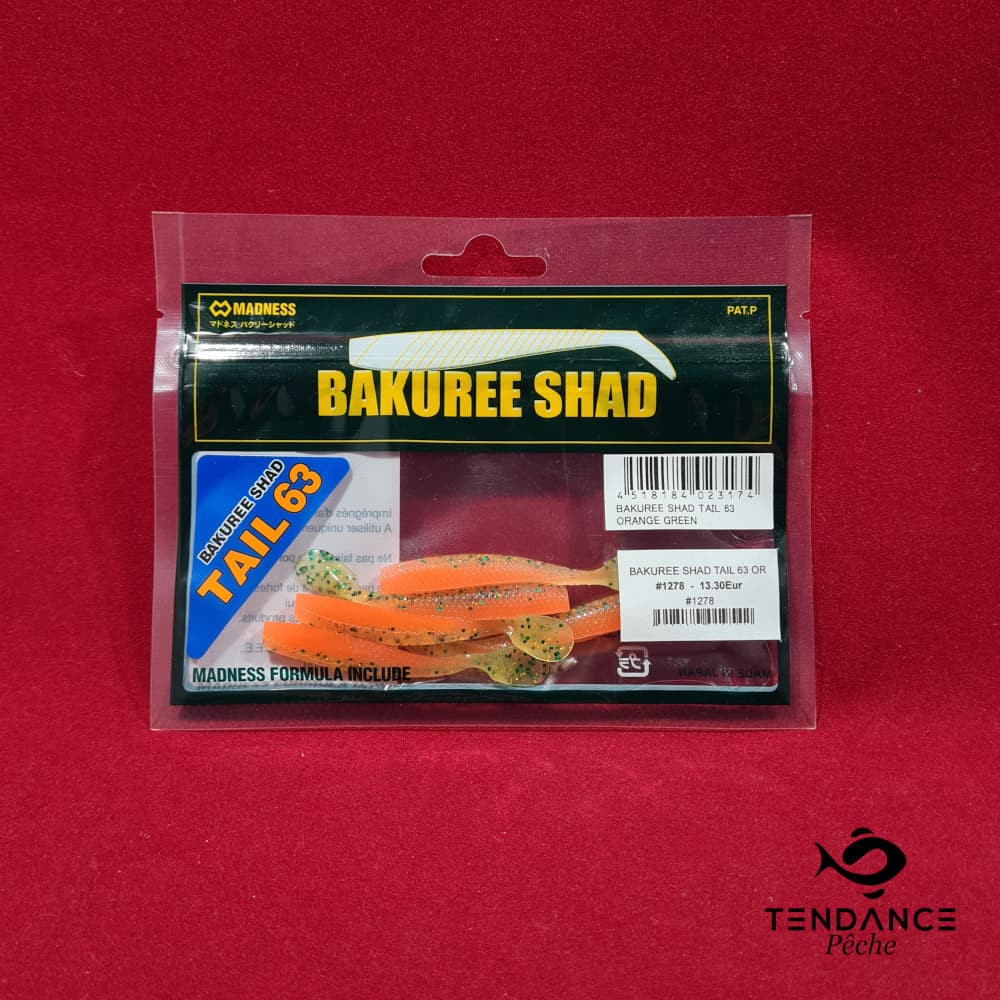 Bakuree shad - MADNESS - Orange - Vert 