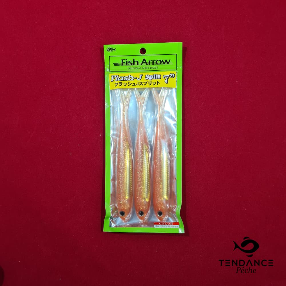 Flash J Split 7 " - Fish Arrow - Orange Silver