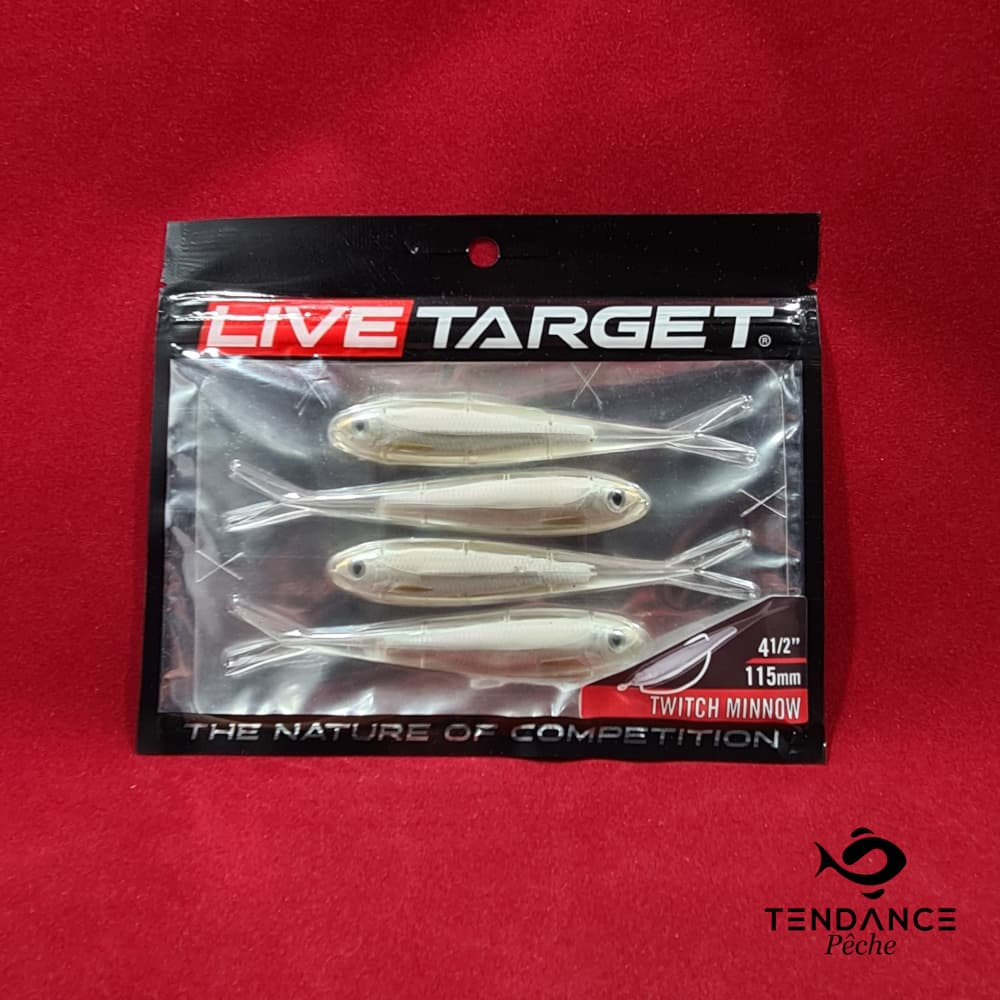 Twitch minnow 4.5 - LIVE TARGET - Silver Pearl