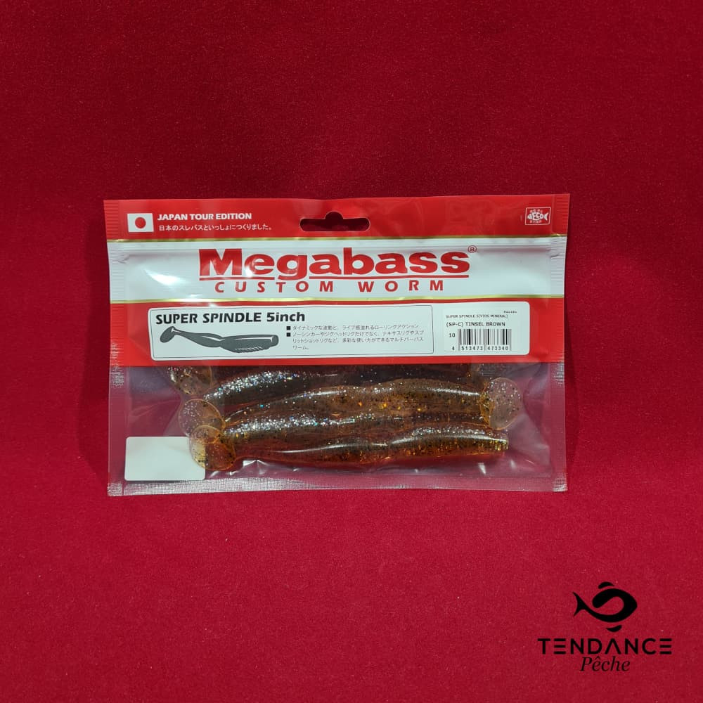 Super Spindle Worm 5 - Megabass - Tinsel Brown 