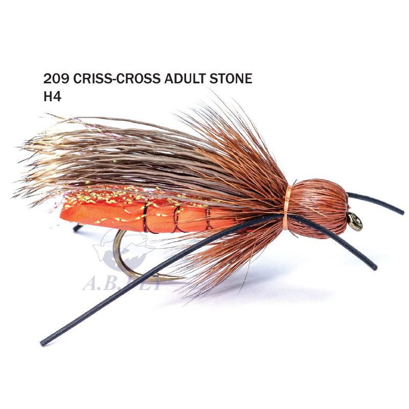 Criss-Cross Adult Stone H4 - RED (Rouge / Salmonfly) - RAINY'S