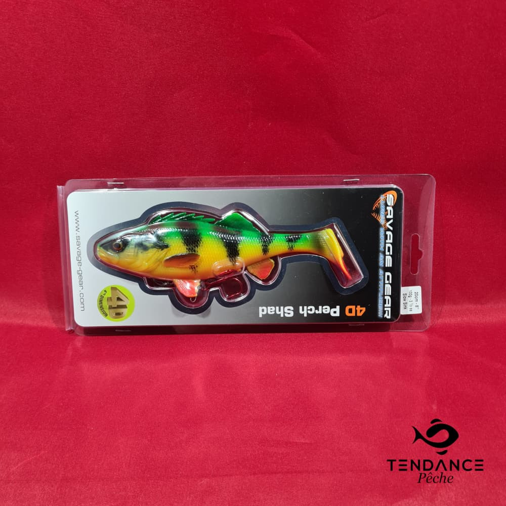 SG 4D perch shad - SAVAGE GEAR - Fire tiger