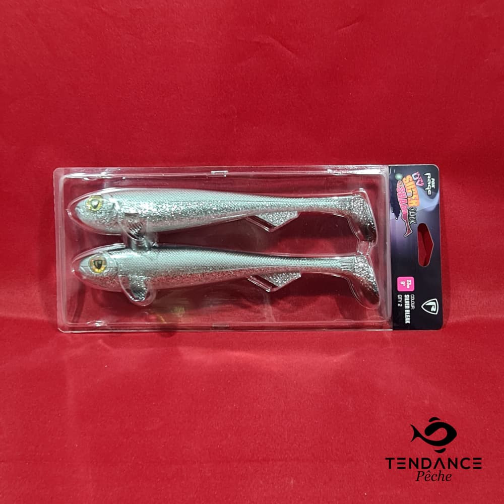 Super Slick Shad 23 Cm - Fox - Silver Bleak