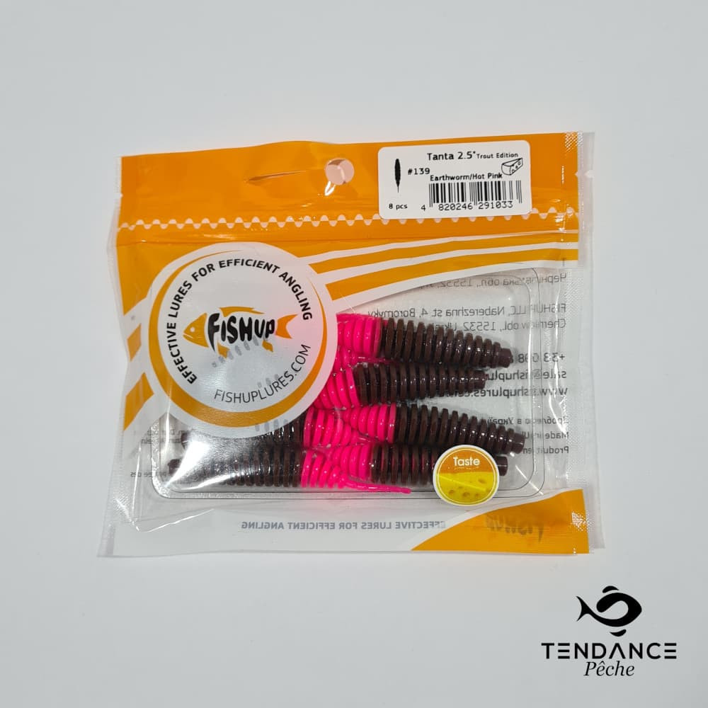 Tanta Trout 2.5" - Fish Up - Earthworm And Hot Pink 