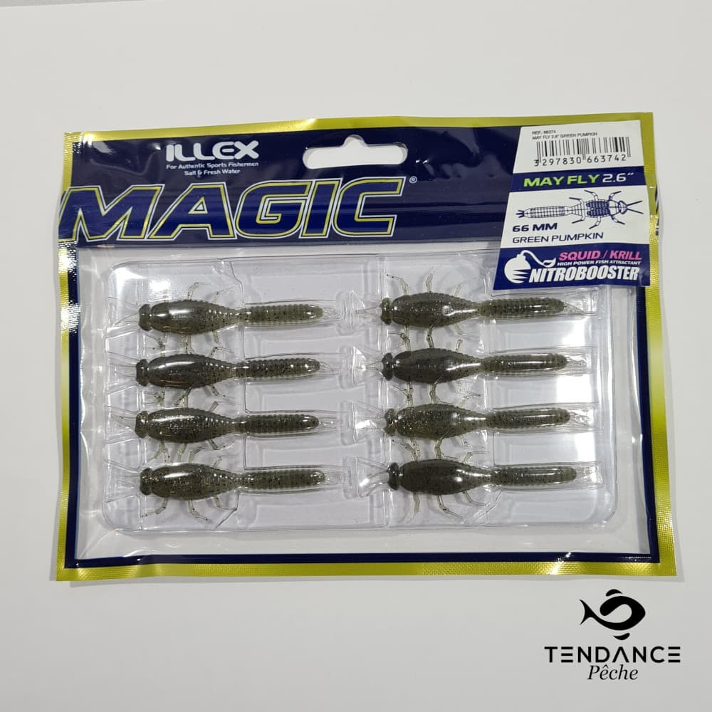 May Fly 6.6 Cm - Illex - Green Pumpkin