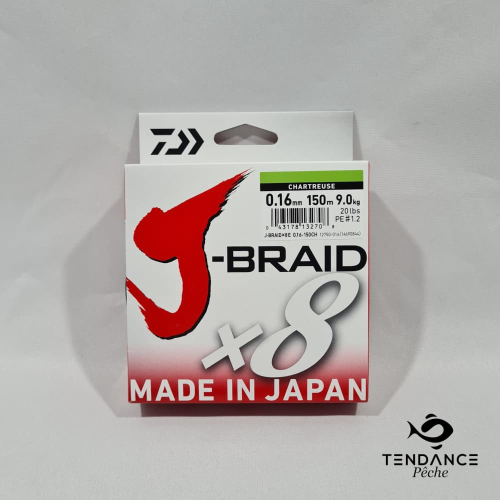 J-Braid 8B Chartreuse - Daiwa - 0.16Mm
