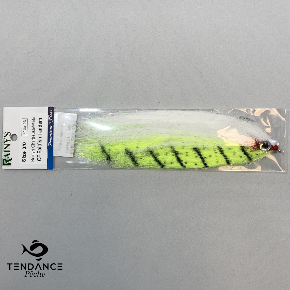 Cf Baitfish Tandem - Rainy's - Chatreuse White