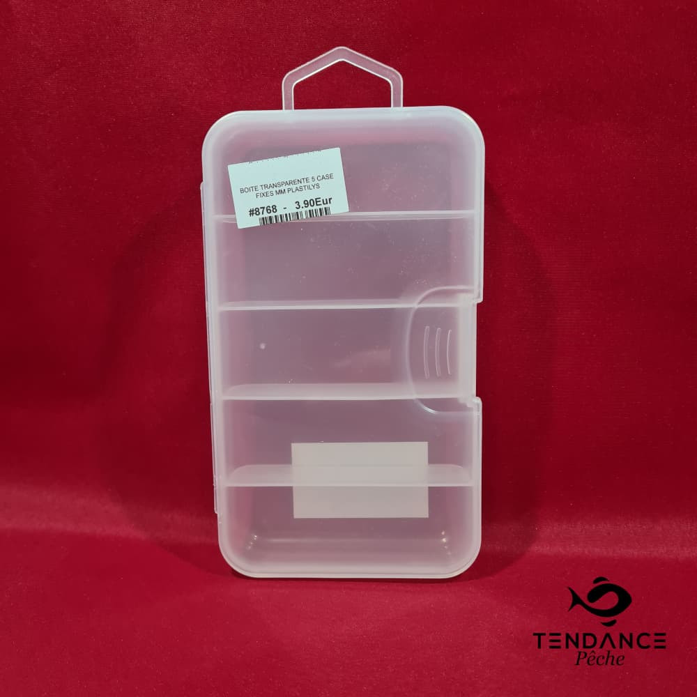 Boîte transparente 5 cases - PLASTILYS