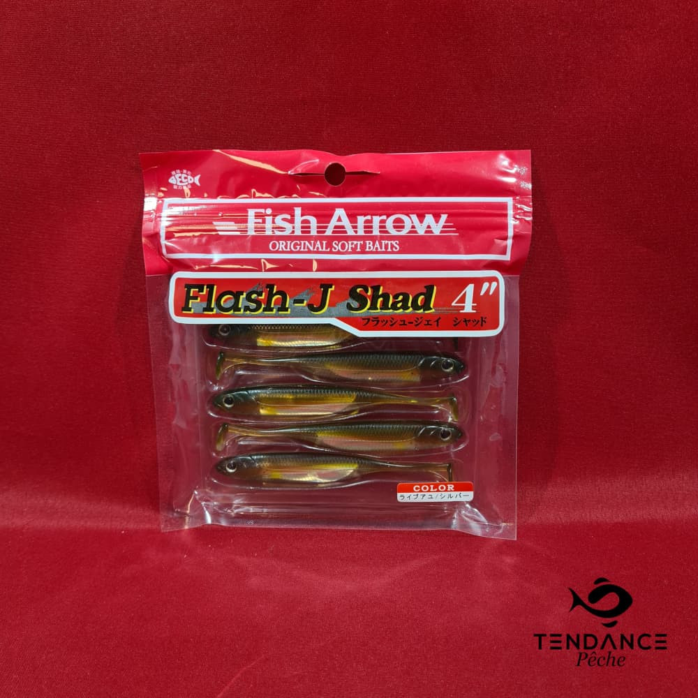 Flash J 4" shad - FISH ARROW - Ayu / Silver 