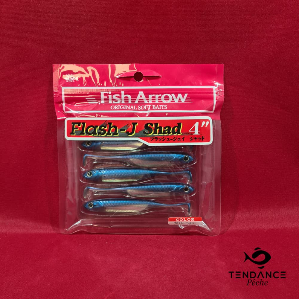 Flash J 4" Shad - Fish Arrow - Problue / Silver 