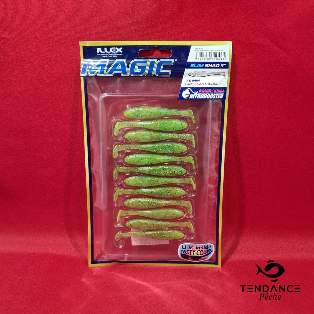 Slim Shad 3" - Illex - Lime Chartreuse