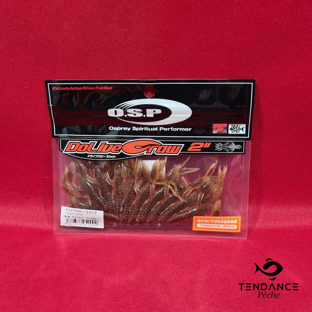 Dolive Craw 2" - Osp - Green Pumpkin Red Natural Orange