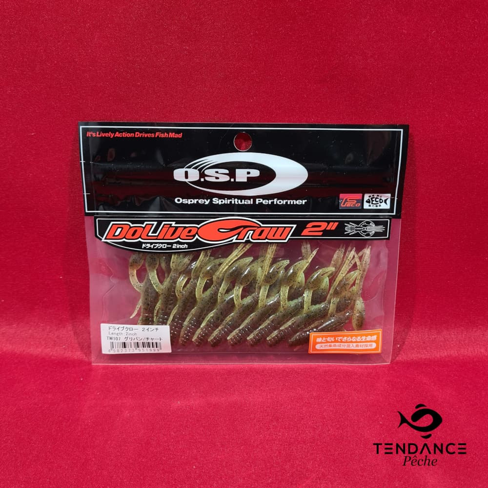 DoLive Craw 2" - OSP - Green Pumpkin Chartreuse 