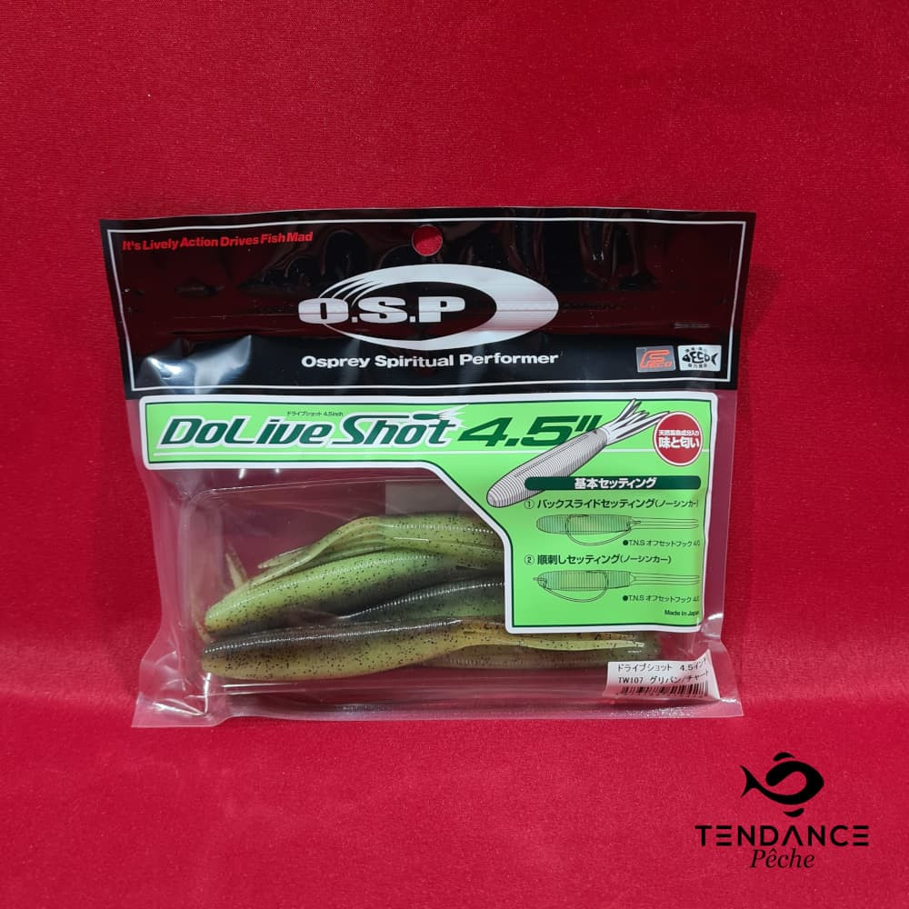 Dolive Shot 4.5" - Osp - Green Pumpkin Chartreuse 