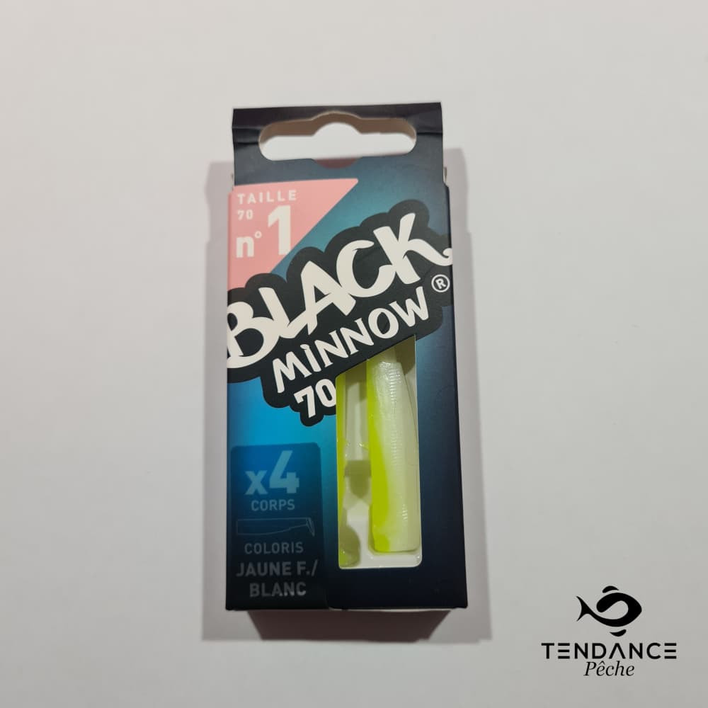 Corps Black Minnow Taille 1 - Fiiish - Jaune Fluo / Blanc 