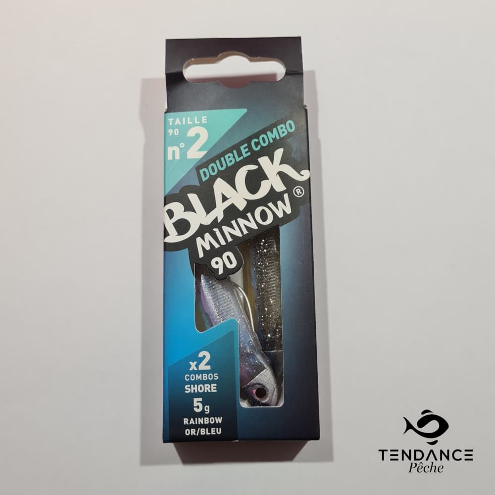 Black Minnow Double Combo Shore 5 Gr Taille 2- Fiiish - Rainbow Et Or/Bleu