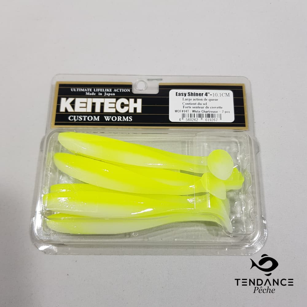 Easy Shiner 4" - Keitech - White Chartreuse 