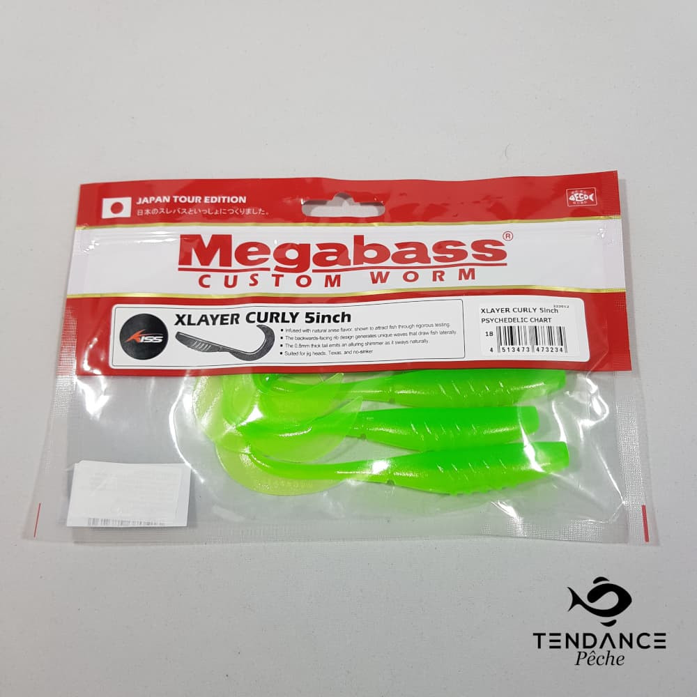 X Layer Curly - Megabass - Psychedelic Chart
