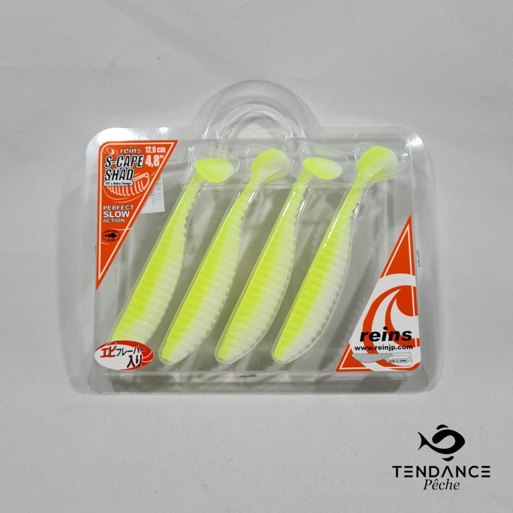 S-Scape Shad 4.8" - Reins - Chatreuse White