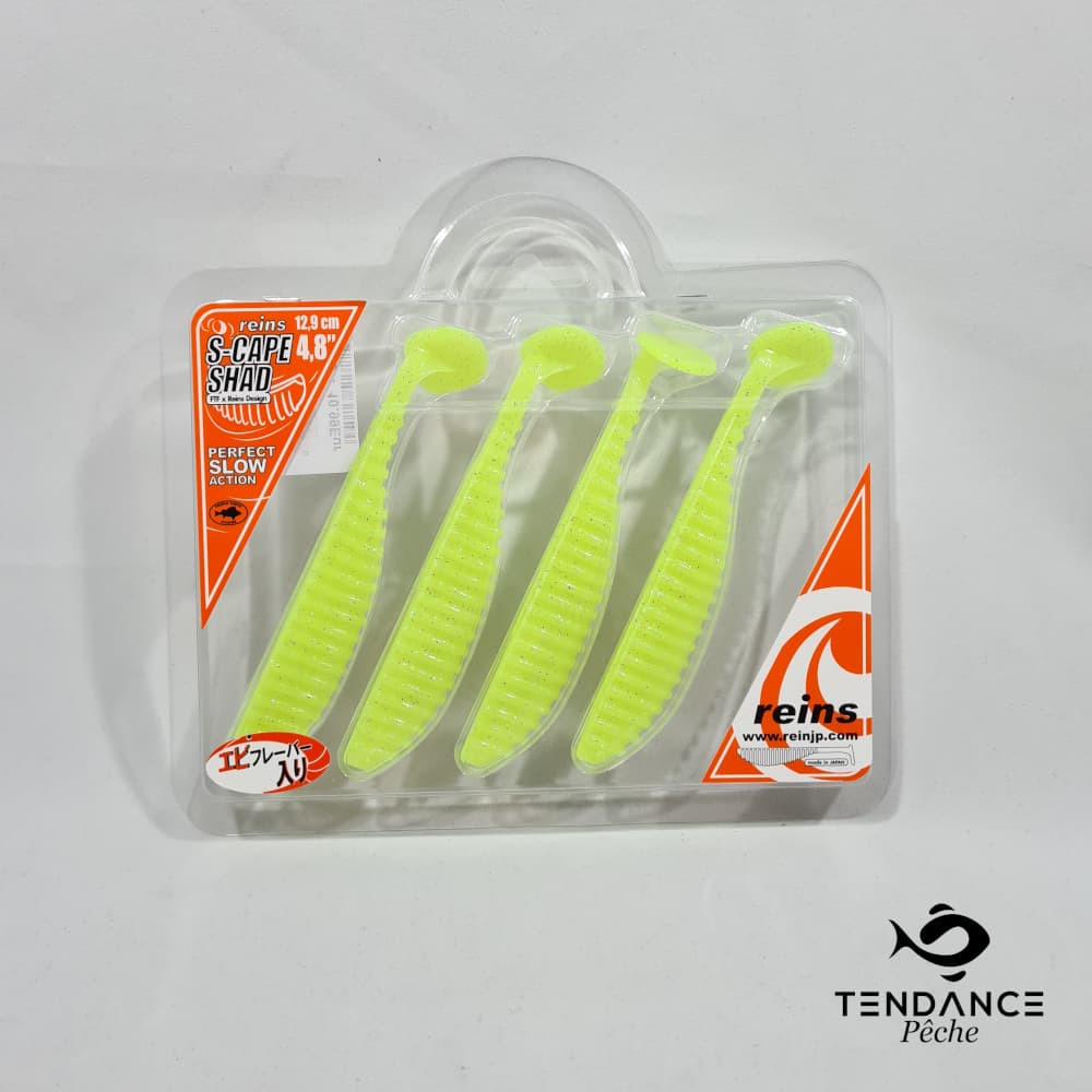 S-Scape Shad 4.8" - Reins - Glow Chartreuse Silver 