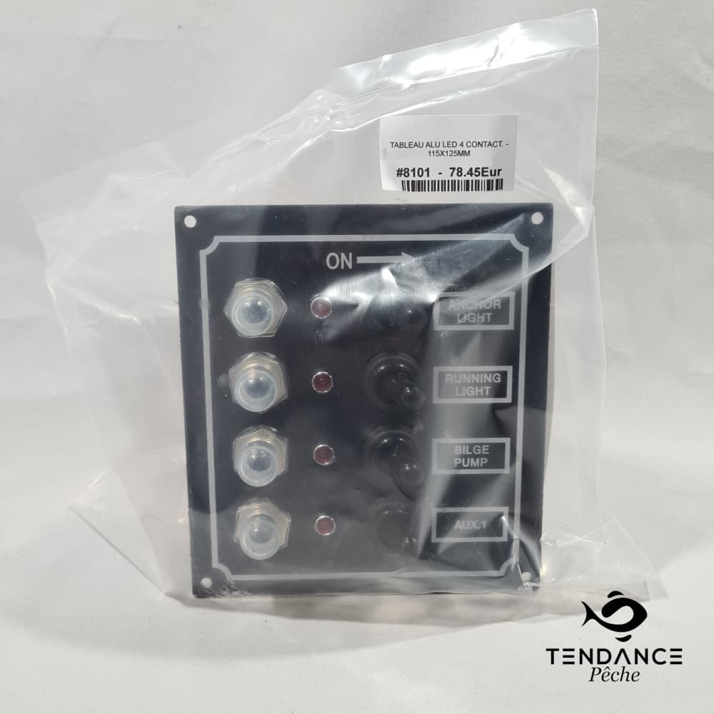 Tableau alu LED 4 contact -