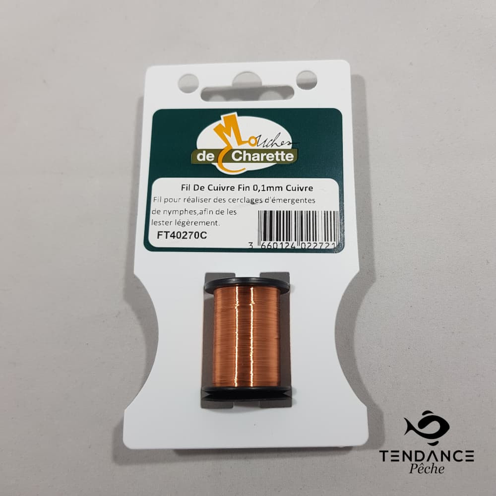 Fil De Cuivre 0.1 Mm - Mouches De Charette - Cuivre