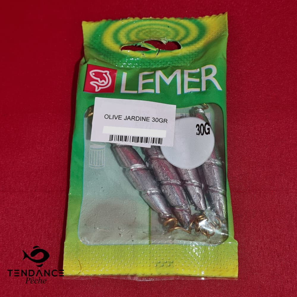 Plomb Olive Jardine X4 - Lemer - 30 Grammes Par 4
