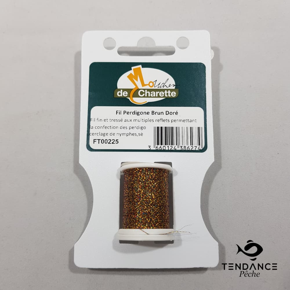 Fil perdigone - MOUCHES DE CHARETTE - Brun Doré 