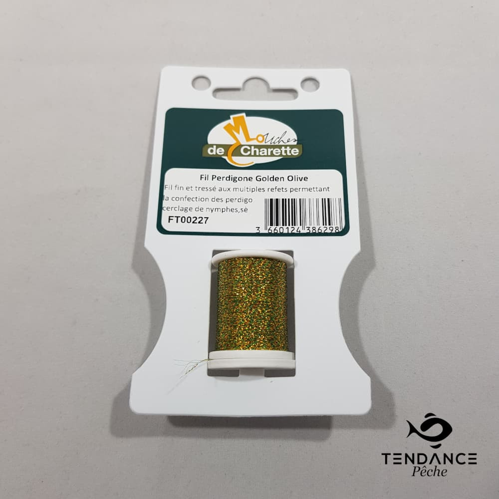 Fil Perdigone - Mouches De Charette - Golden Olive 