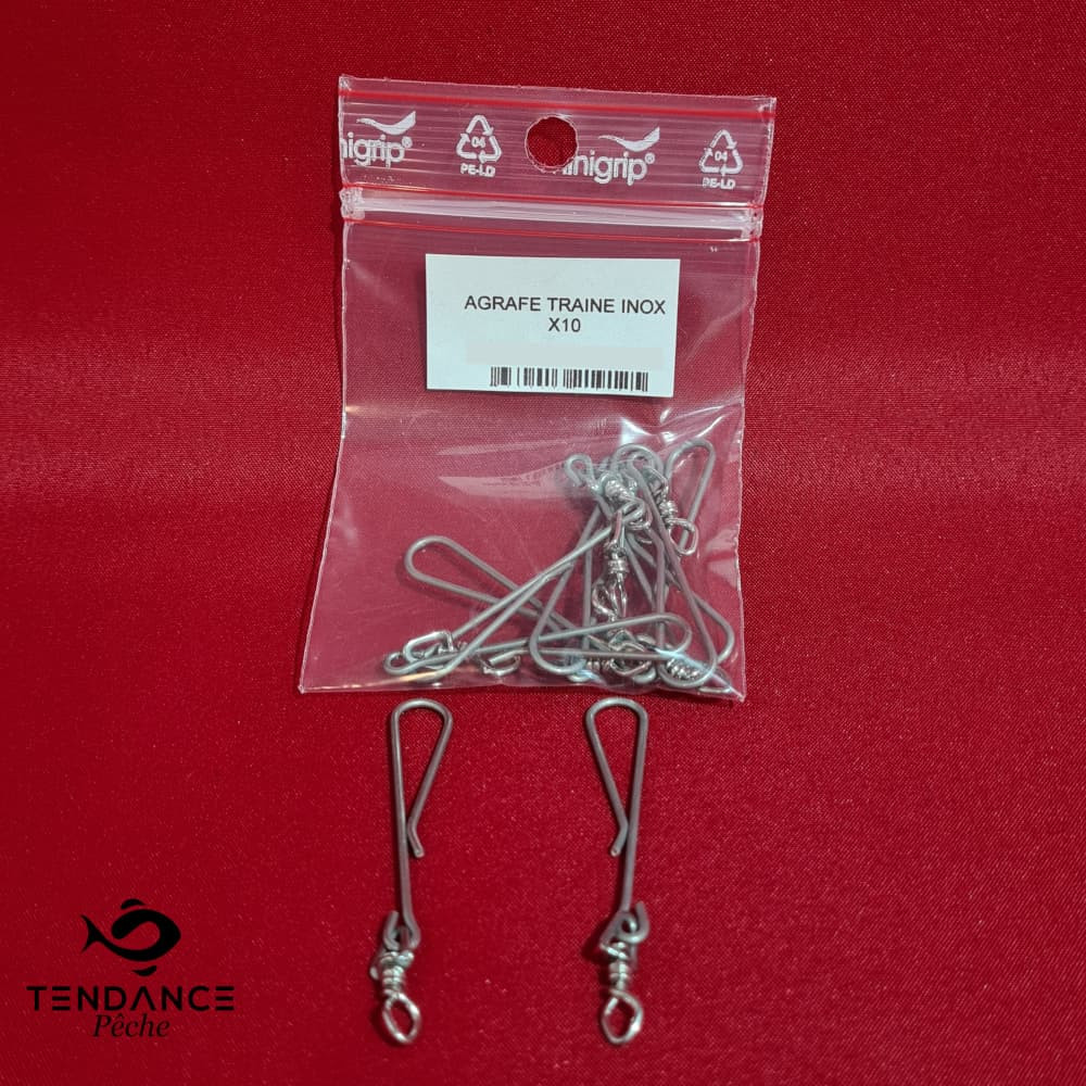 Agrafes en inox pour traîne x10 - Stucki
