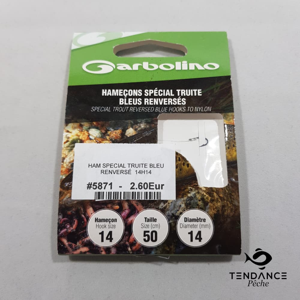 Hameçon Spécial Truite Bleu Renversé - Garbolino - H14/D14