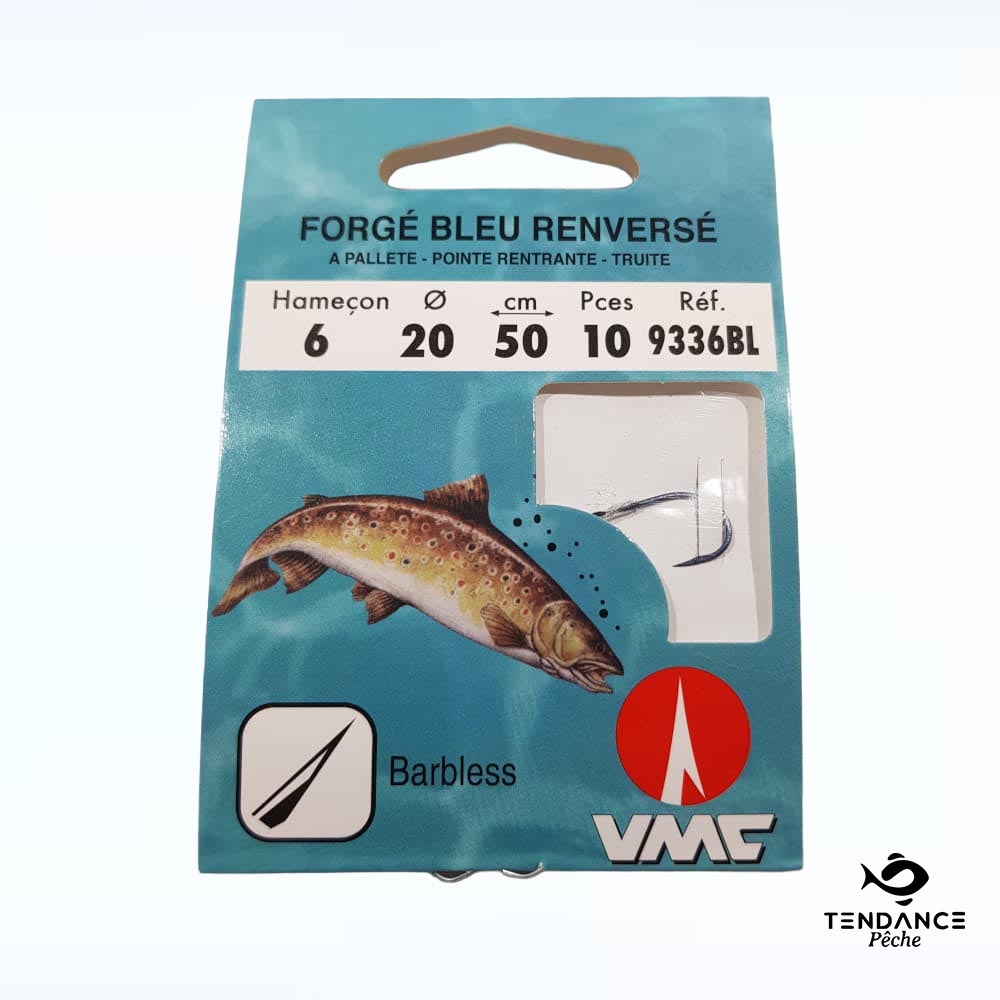 Hameçon Forgé Bleu Renversé 9336 - Vmc - H6/D20