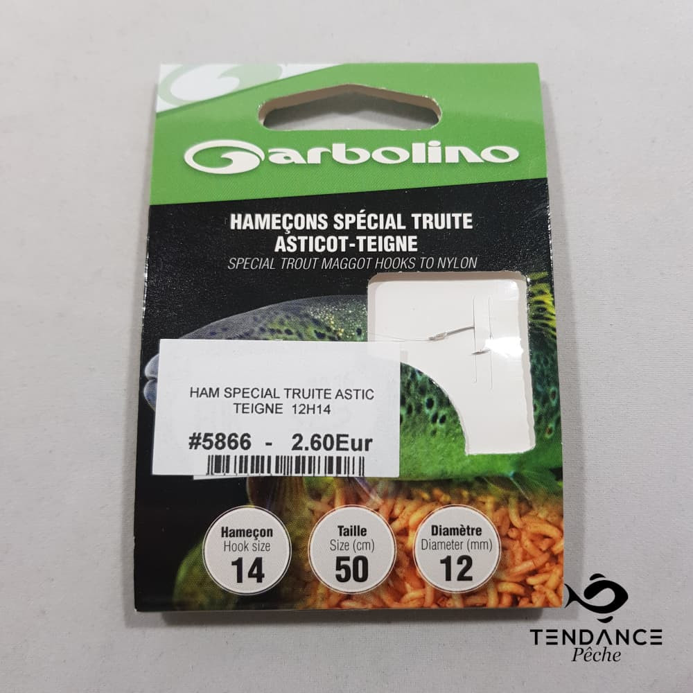 Hameçon Spécial Truite Asticot/Teigne - Garbolino - H14/D12