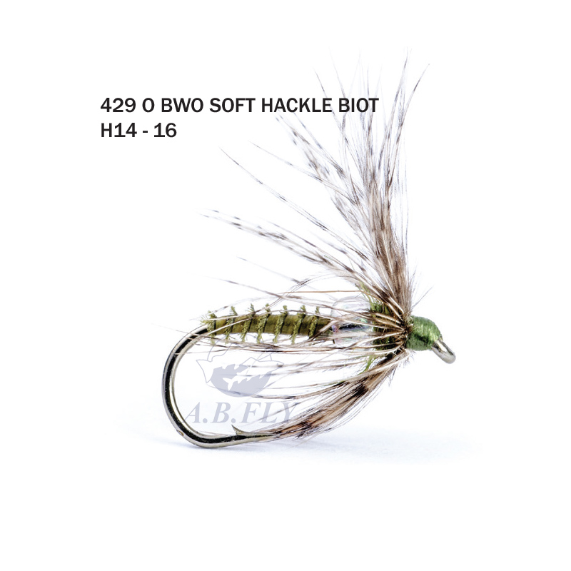 Soft Hackle Biot BWO H14 - OLIVE - RAINY'S