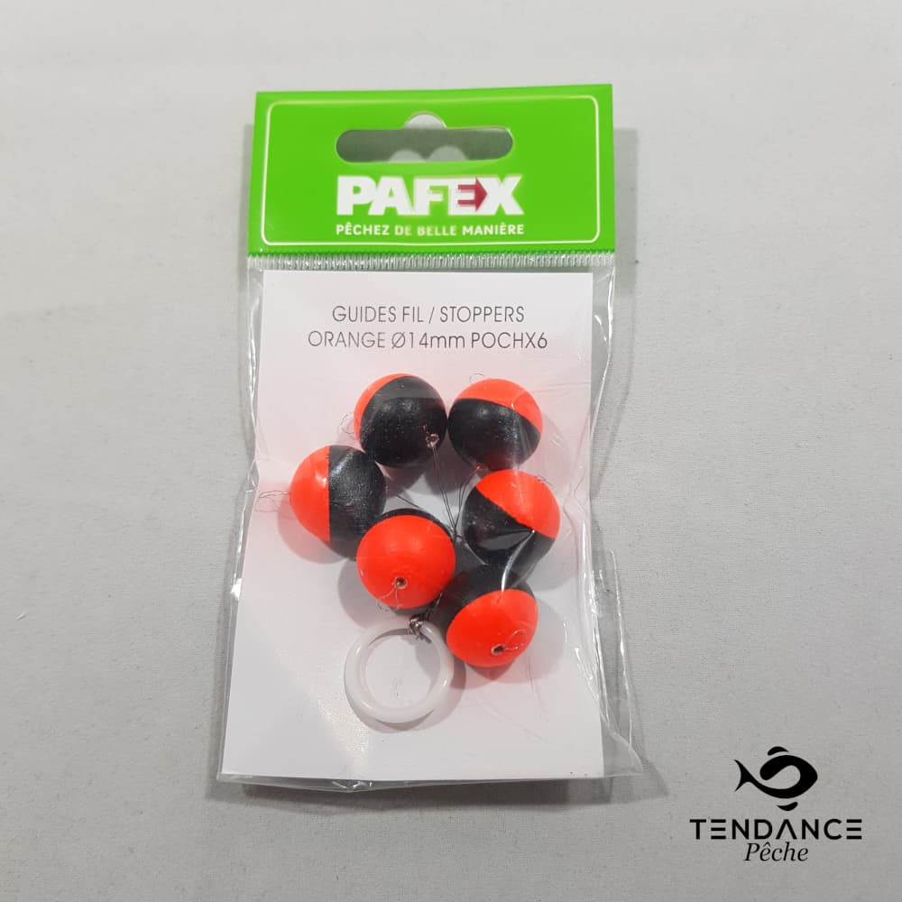 Guides fil / stoppers orange - PAFEX - 14 mm