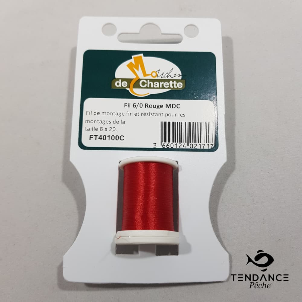 Fil 6/0 - Mouches De Charette - Rouge