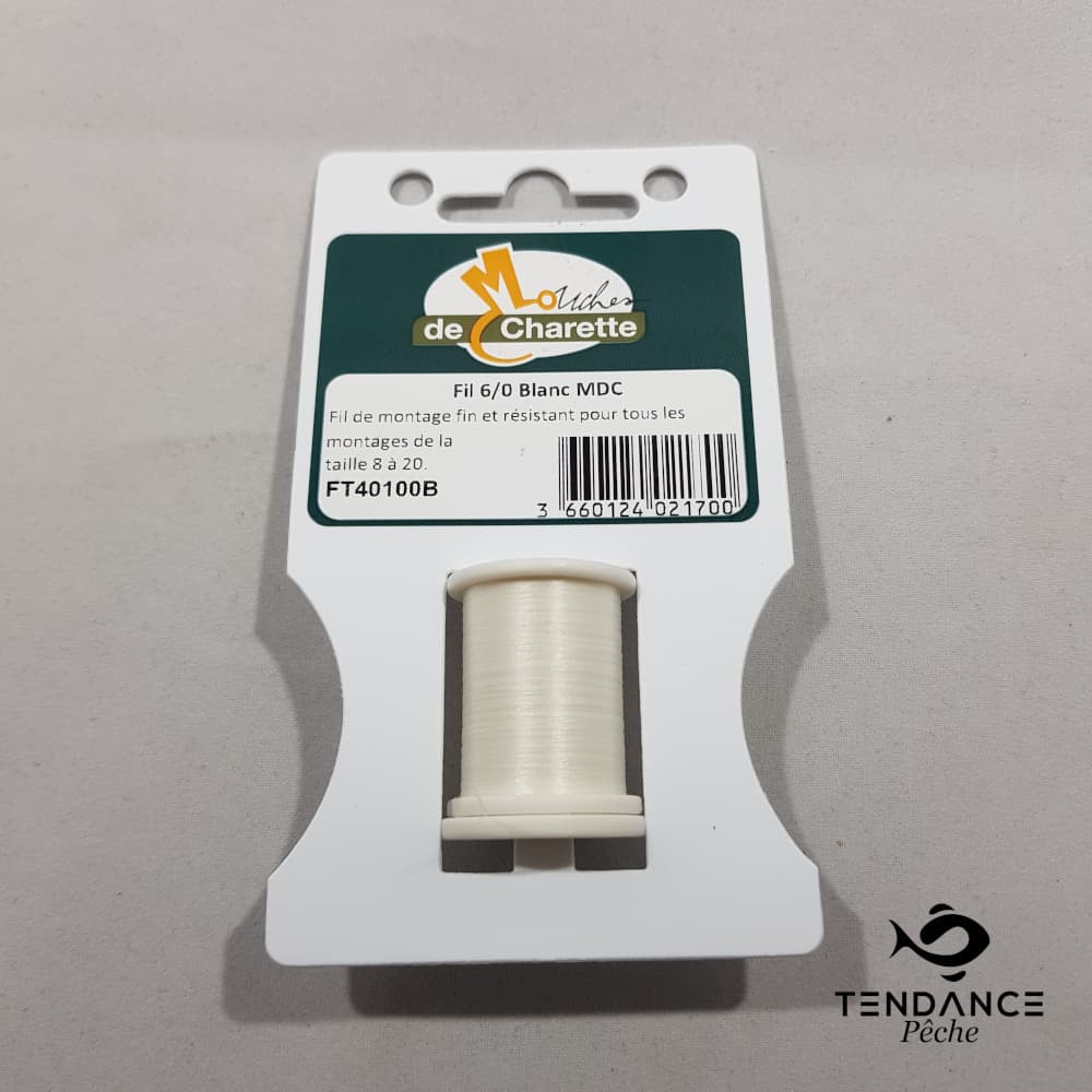 Fil 6/0 - Mouches De Charette - Blanc